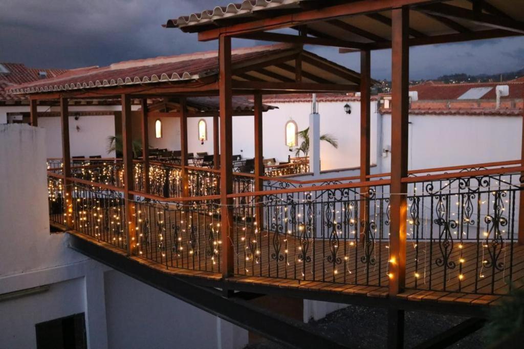 Hospederia Villa De Los Saenz Villa de Leyva Exteriör bild